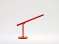 Lampada da scrivania lineare 55×18×48 cm - metallo rosso - barra luminosa inclinabile per camera da letto