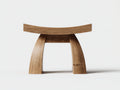 Pedale 52×32×46 cm - legno naturale marrone chiaro - seduta arcuata con sostegni inclinati per Camera Da Letto
